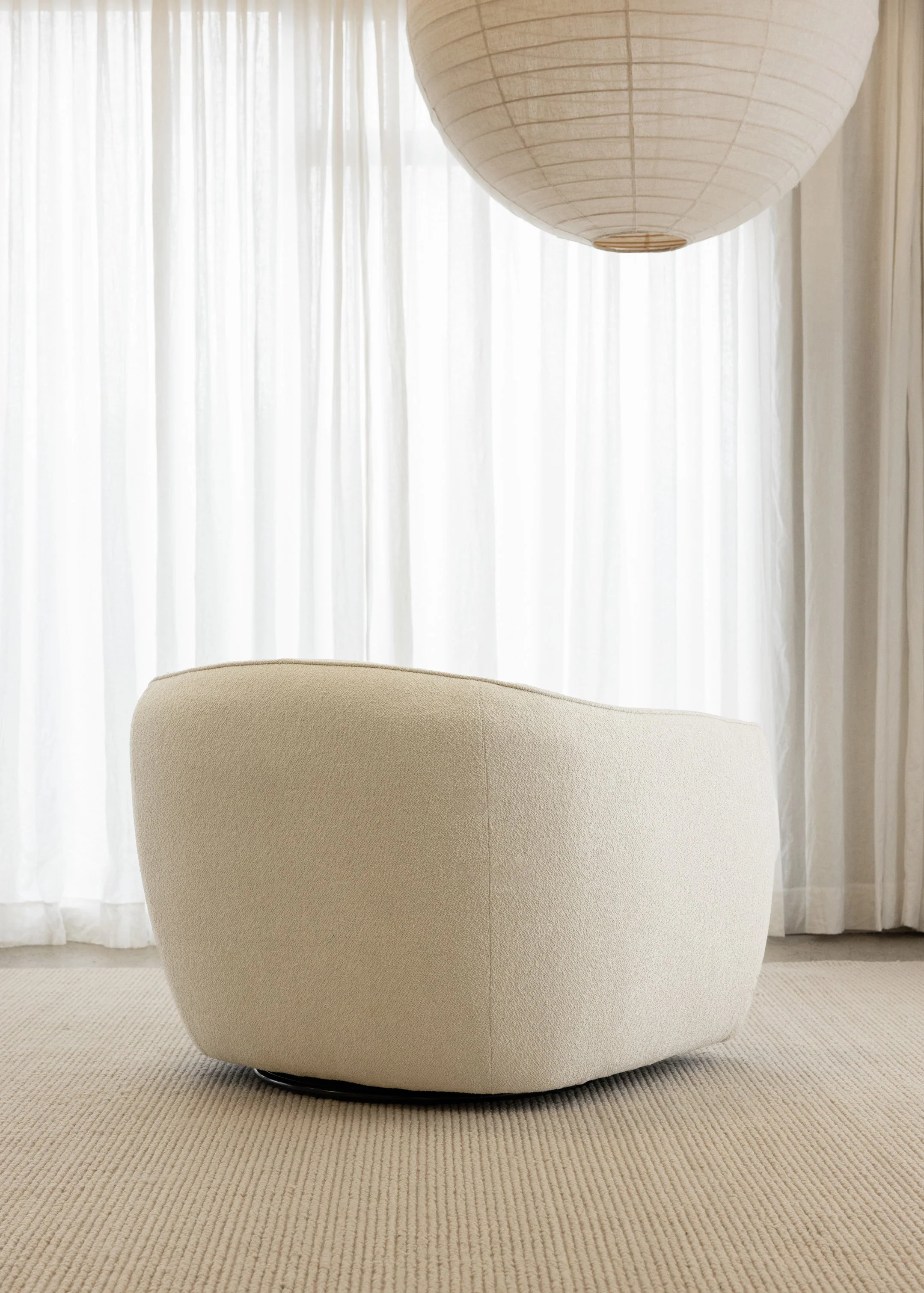 Blake Swivel Armchair / Ivory - Image 5
