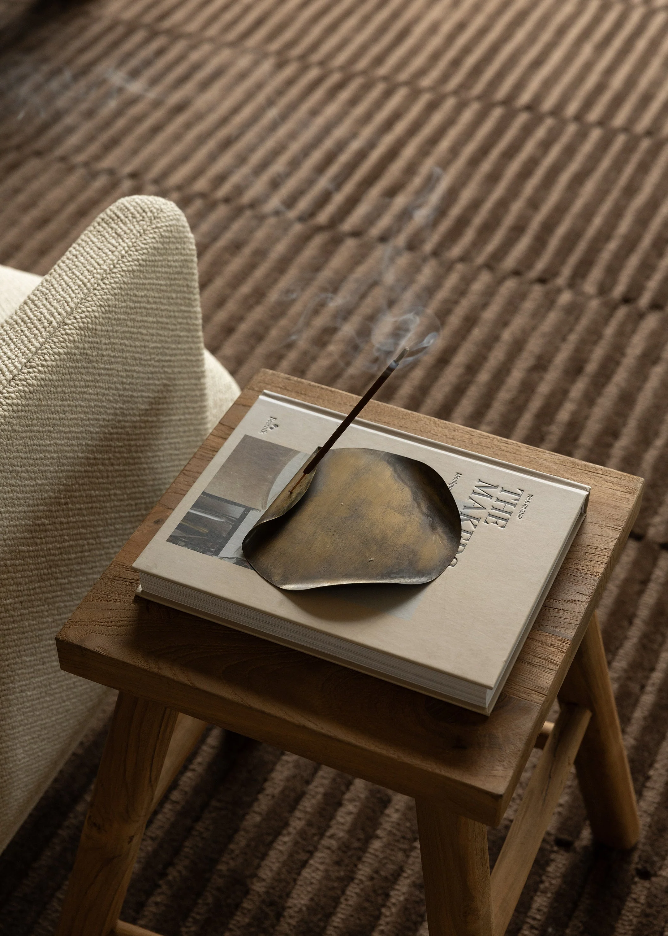 Bulan Brass Incense Holder - Image 3