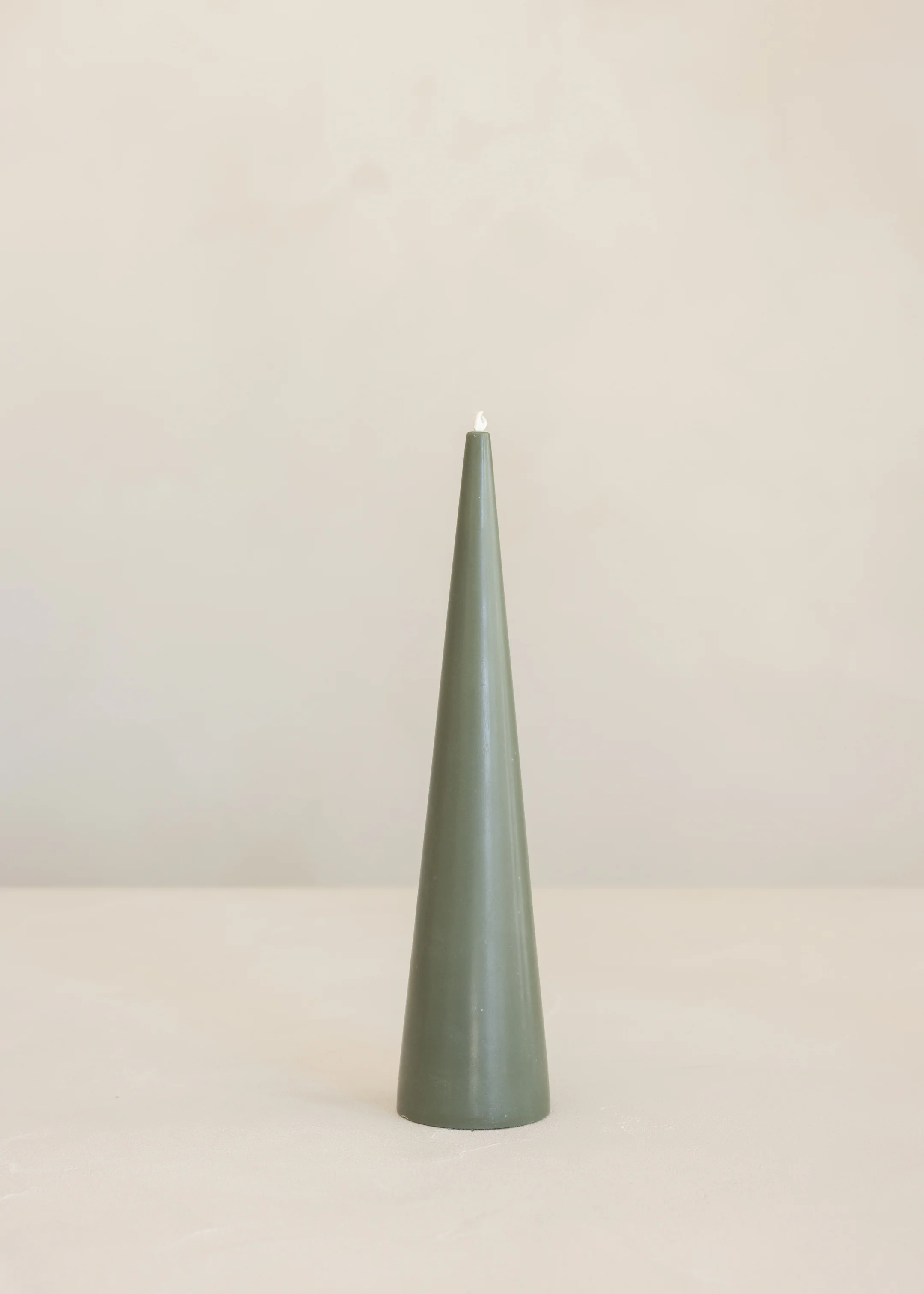 Cone Candle / Olive - Image 3
