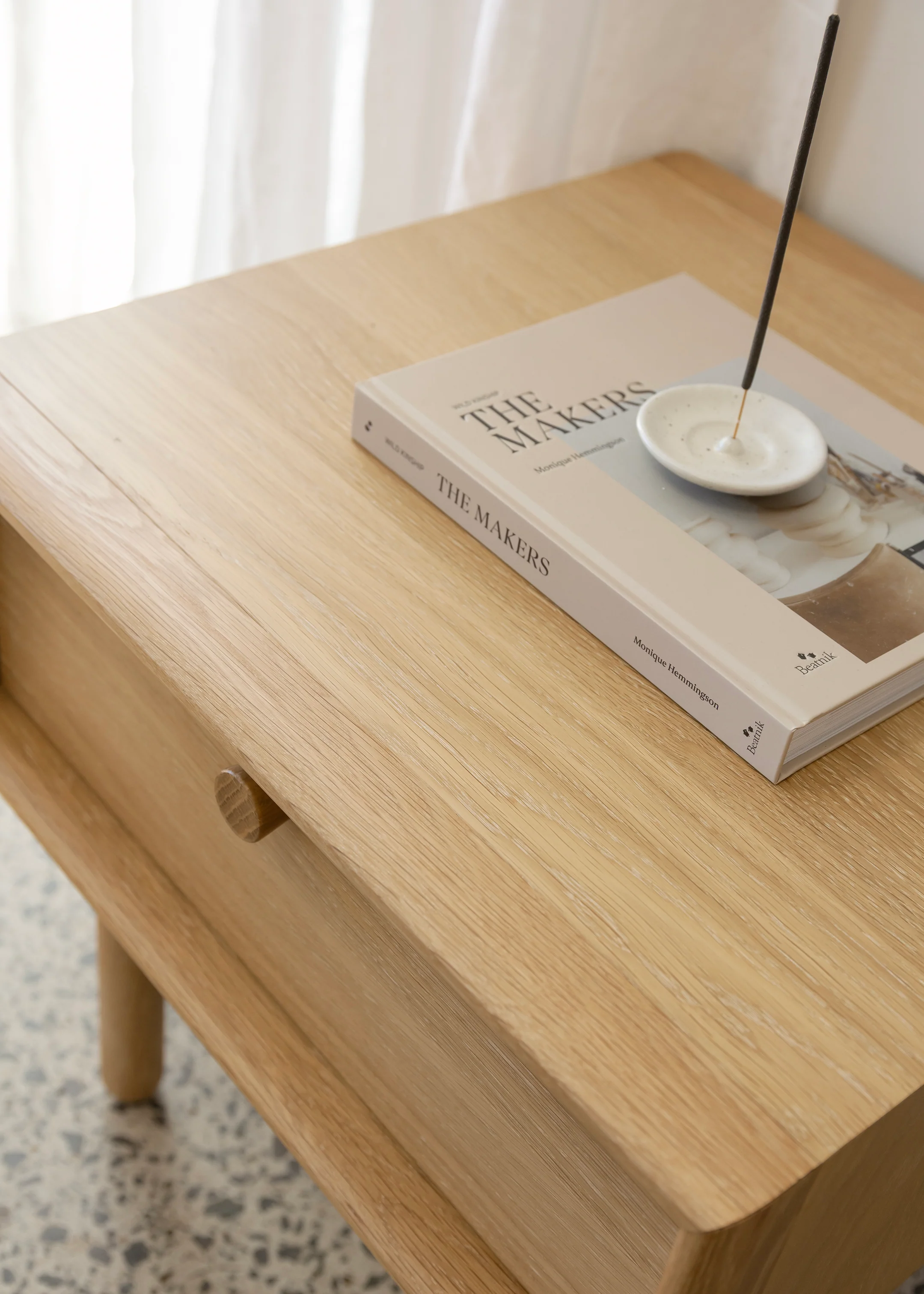 Copenhagen Bedside Table / Oak - Image 4