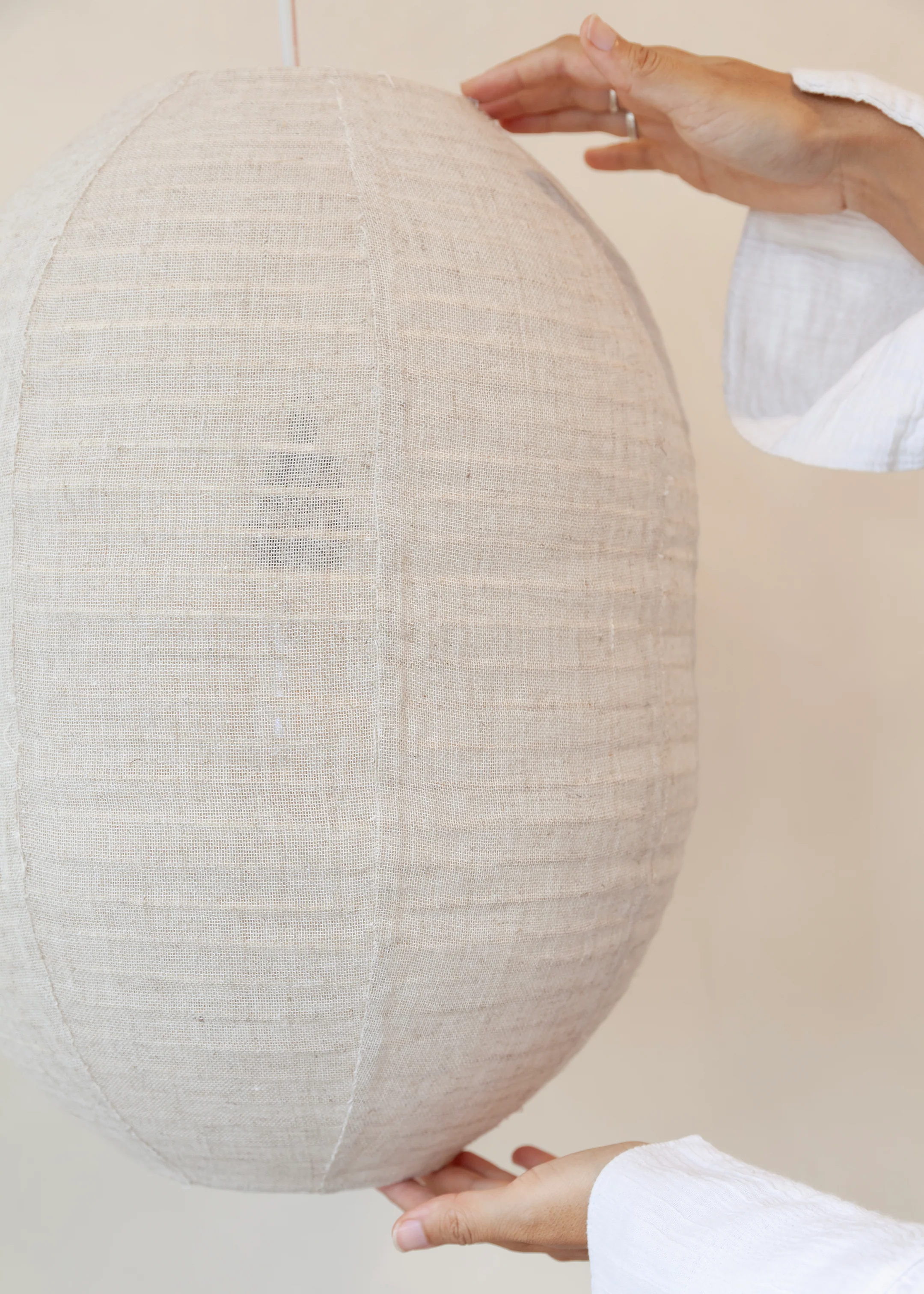 Elva Linen Lantern / Natural - Image 4