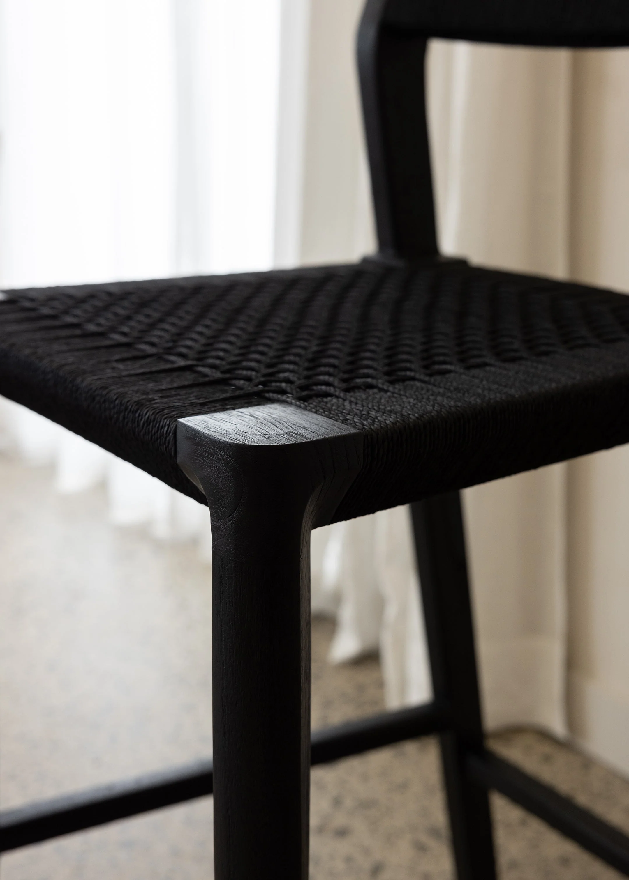 Glide Luxe Stool / Black Loom - Image 5