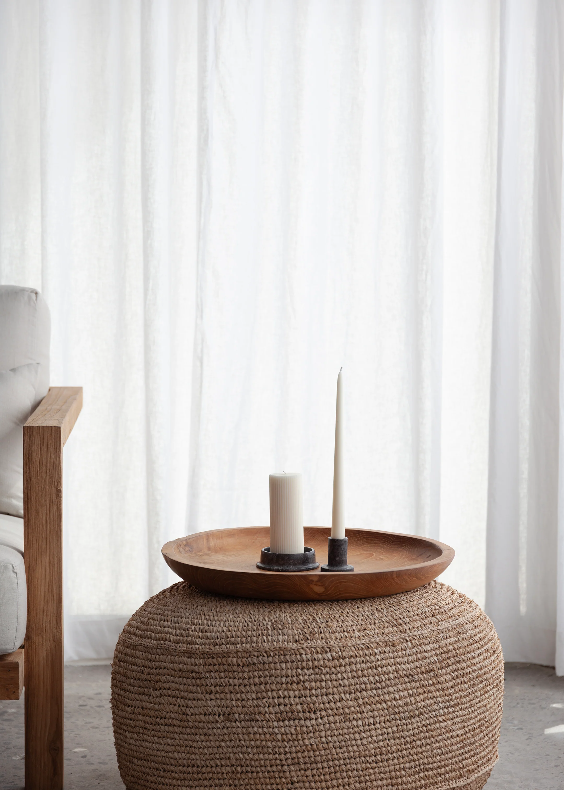 Haru Marble Candle Holder / Black - Image 3