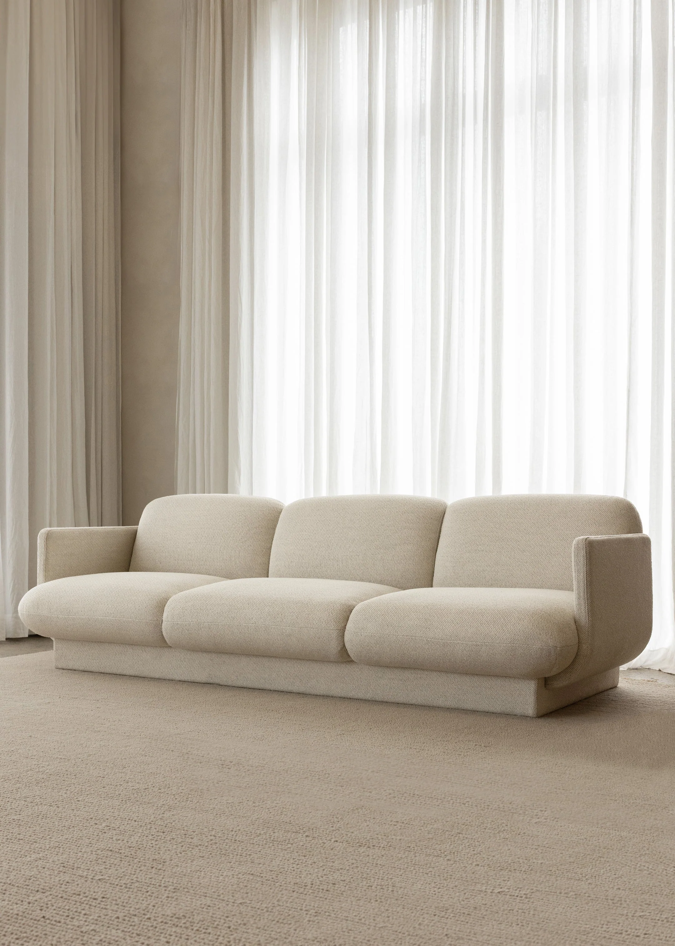 Ivy 3 Seater Sofa / Natural - Image 6