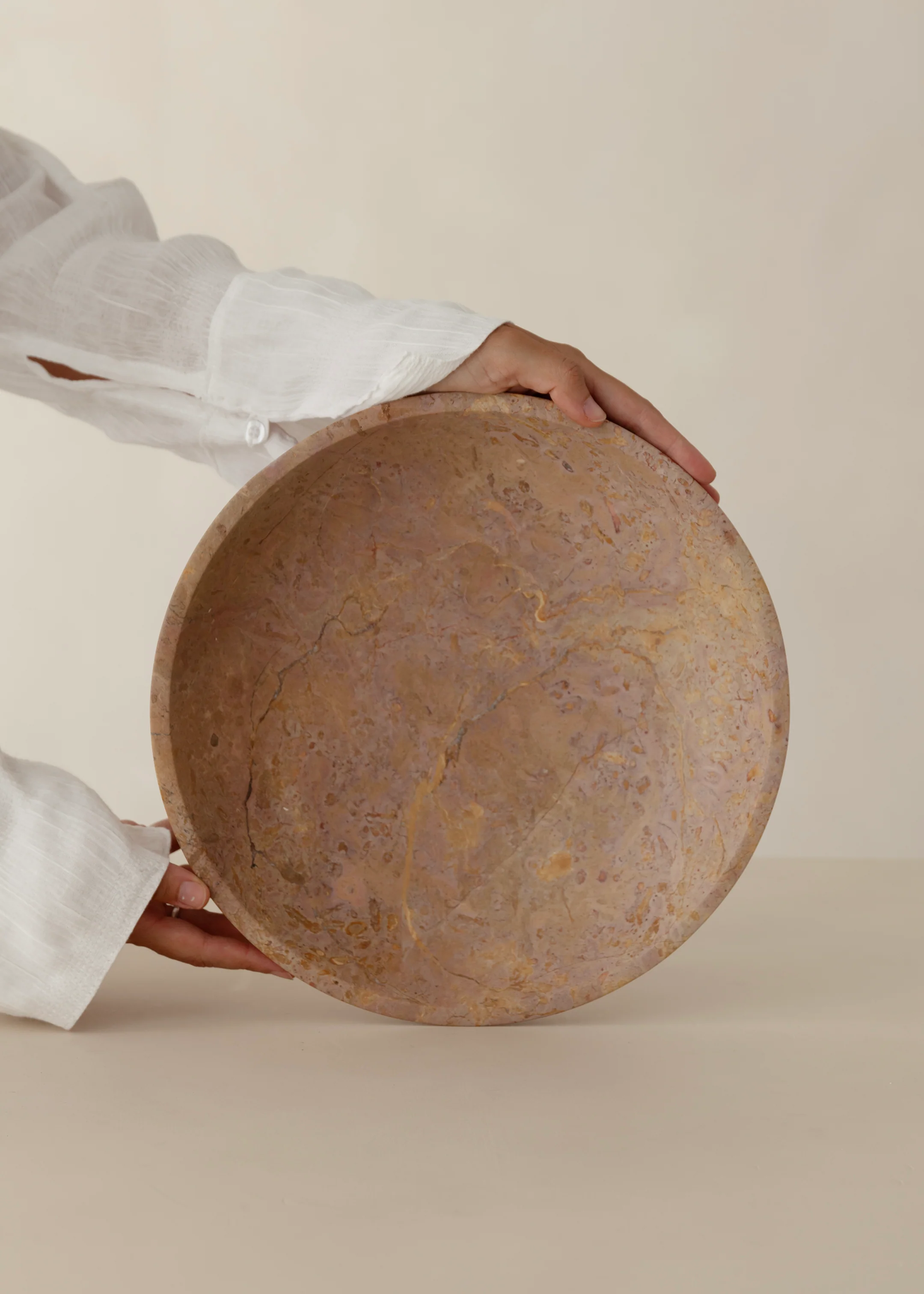 Nuru Marble Bowl / Pink Taupe - Image 4