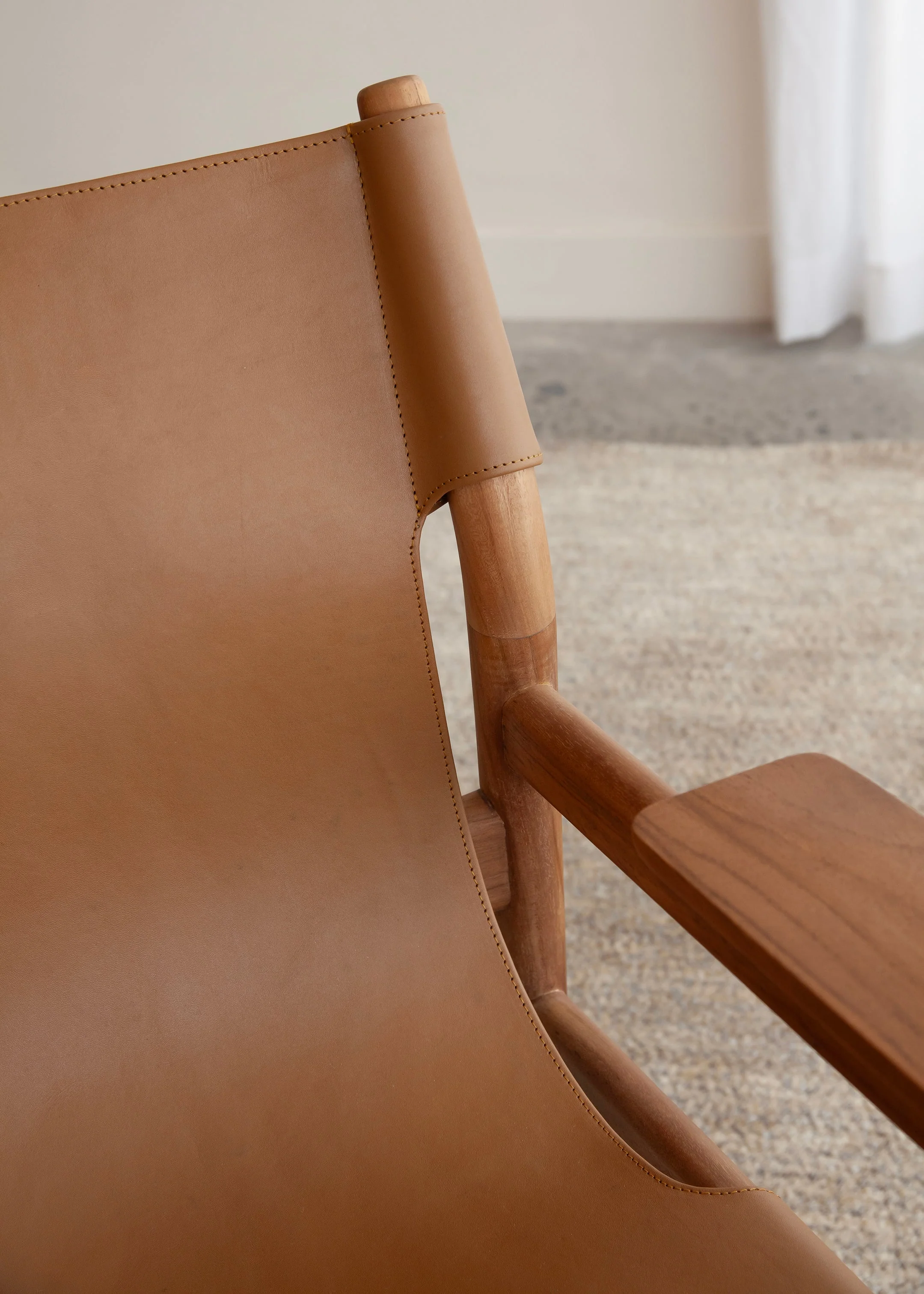 Sana Leather Chair / Tan - Image 4