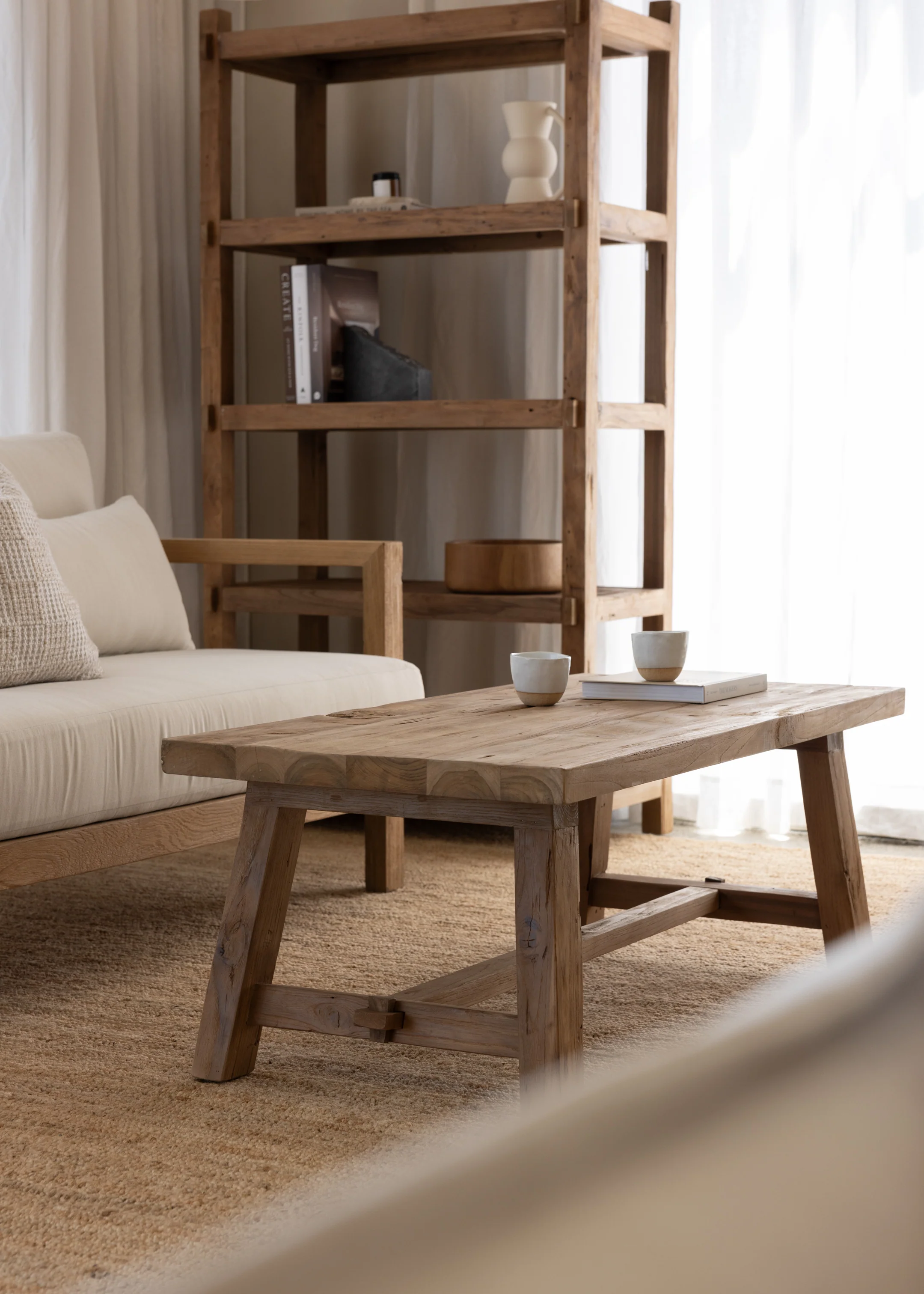 Settler Coffee Table / Dark Teak - Image 5