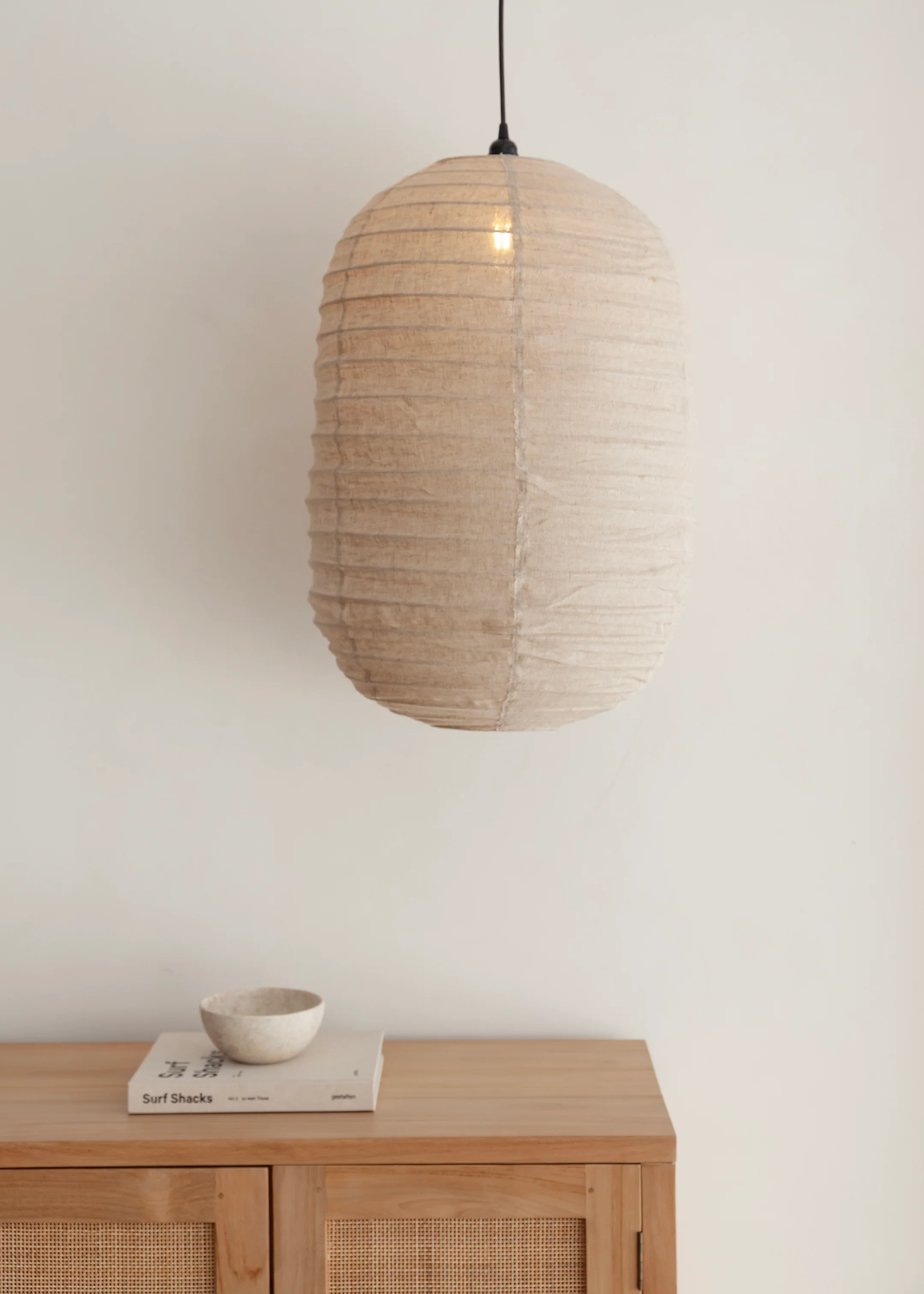 Shanti Linen Lantern / Natural - Image 4
