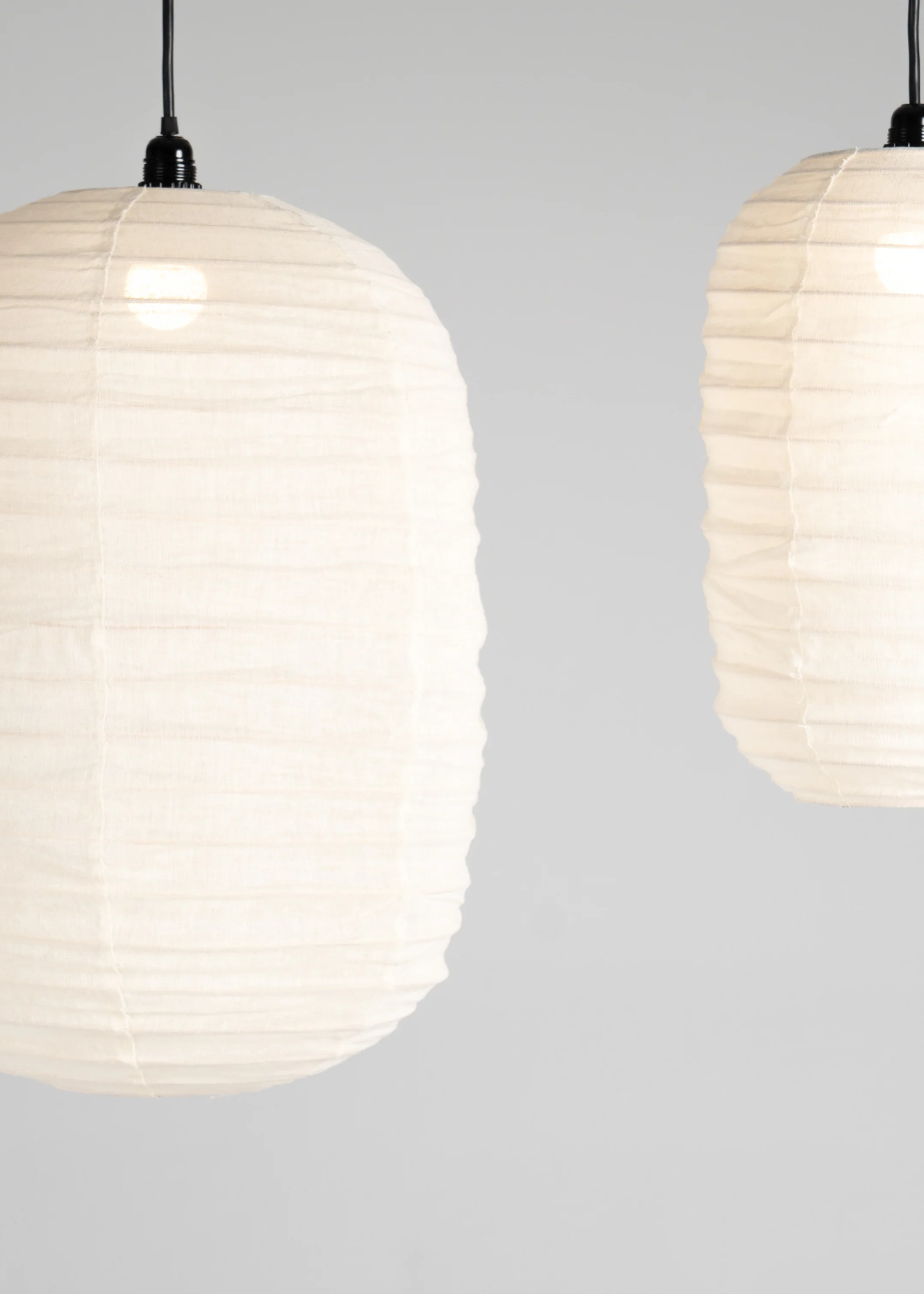 Shanti Linen Lantern / Off  White - Image 4