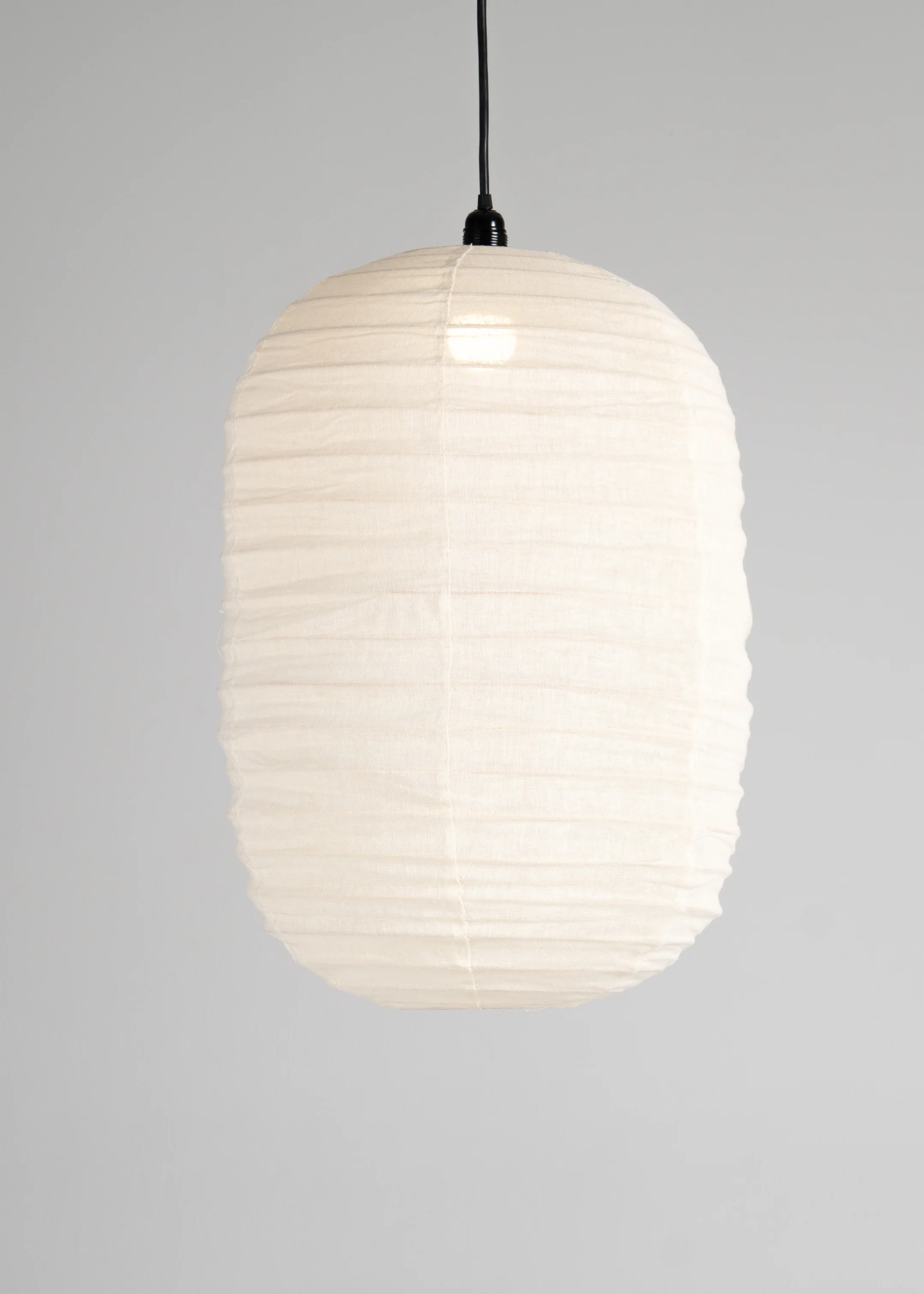 Shanti Linen Lantern / Off  White - Image 5