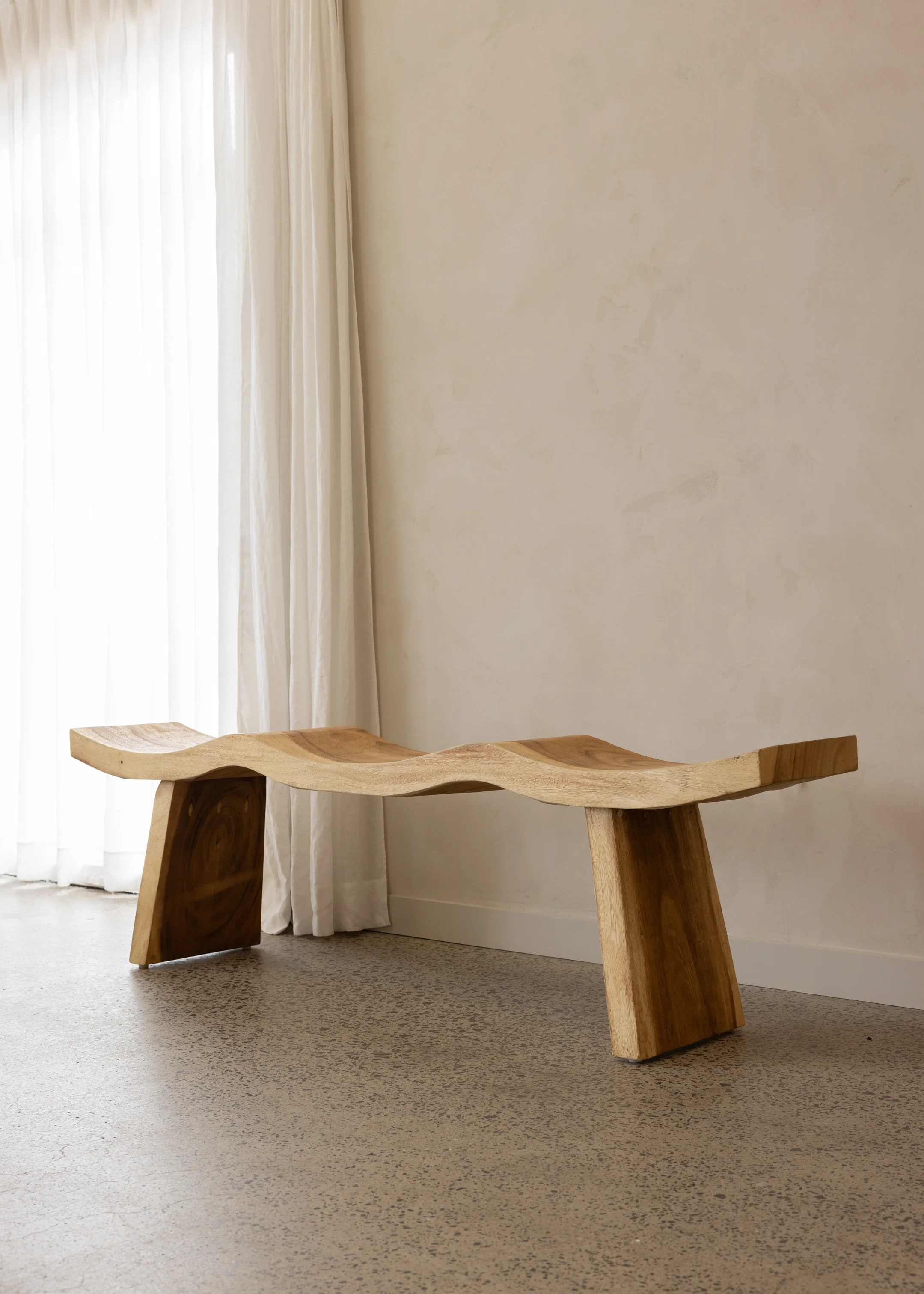 Wave Bench / Natural - Image 6